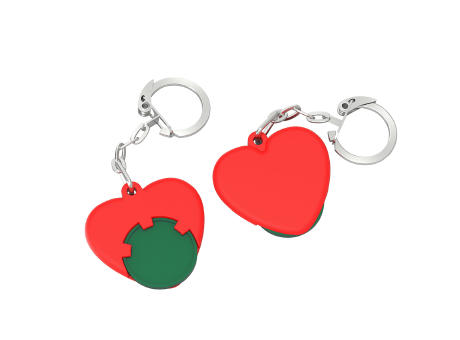 Chiphalter mit 1€-Chip "Herz"