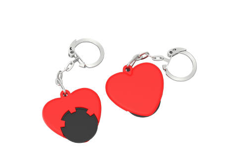 Chiphalter mit 1€-Chip "Herz"