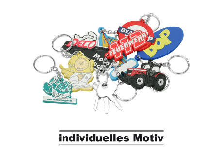 Soft-PVC-Schlüsselanhänger, ø 51-60 mm