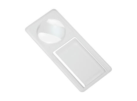 Zettelklammer mit Lupe