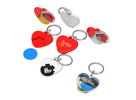 Chiphalter mit 1€-Chip "Herz"