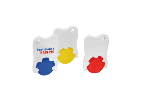 Chiphalter mit 1€-Chip "Zahn"