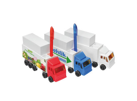 Zettelbox mit Köcher "LKW"
