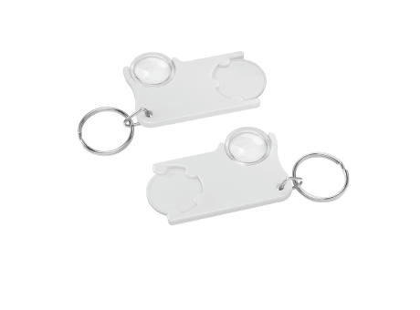 Chiphalter mit 1€-Chip und Lupe