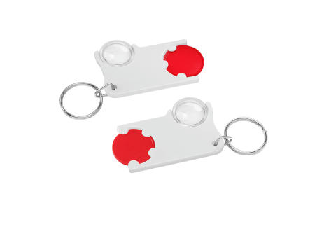 Chiphalter mit 1€-Chip und Lupe