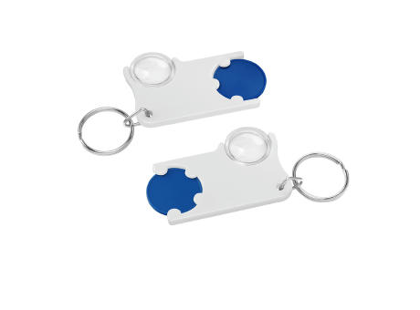 Chiphalter mit 1€-Chip und Lupe