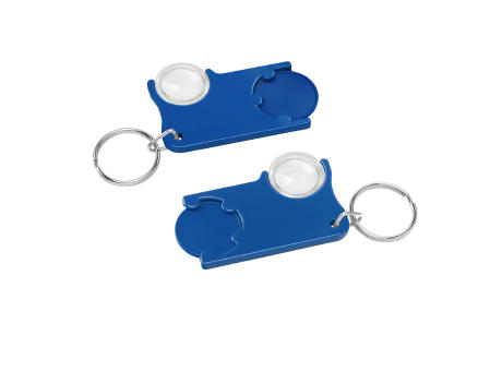 Chiphalter mit 1€-Chip und Lupe