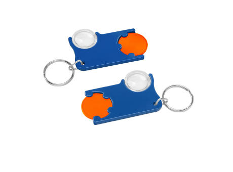 Chiphalter mit 1€-Chip und Lupe