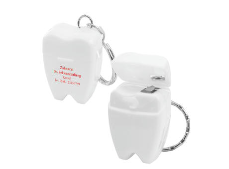 Zahnseide-Schlüsselanhänger