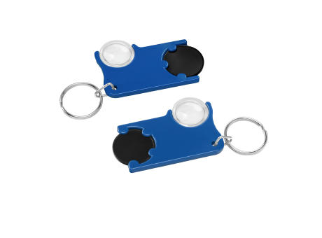 Chiphalter mit 1€-Chip und Lupe