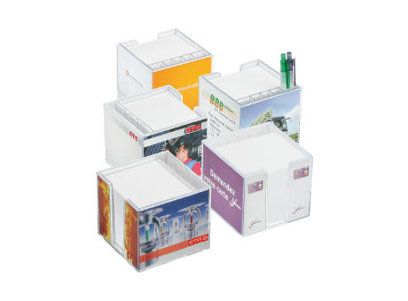 Zettelbox mit Köcher "Sigma", doppelwandig