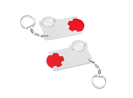 Chiphalter mit 1€-Chip und Lupe