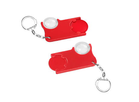 Chiphalter mit 1€-Chip und Lupe