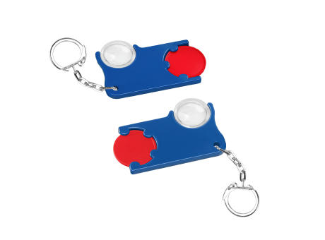 Chiphalter mit 1€-Chip und Lupe