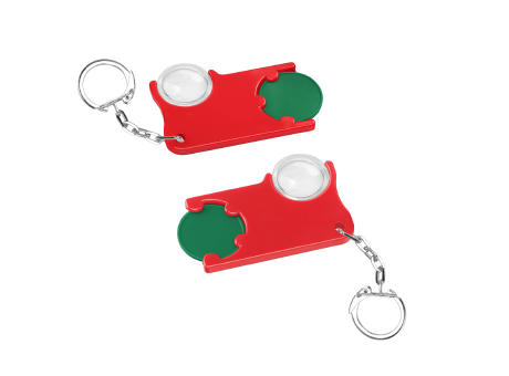 Chiphalter mit 1€-Chip und Lupe