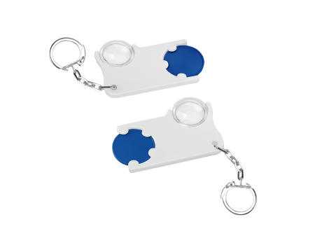 Chiphalter mit 1€-Chip und Lupe