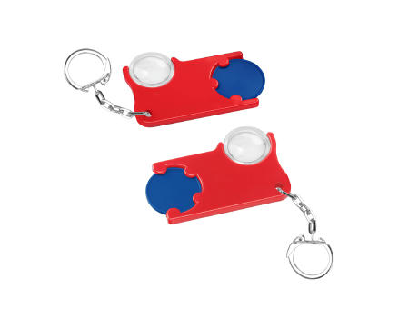 Chiphalter mit 1€-Chip und Lupe