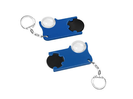 Chiphalter mit 1€-Chip und Lupe