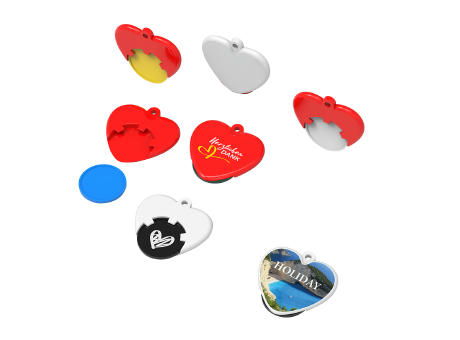 Chiphalter mit 1€-Chip "Herz"