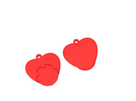 Chiphalter mit 1€-Chip "Herz"