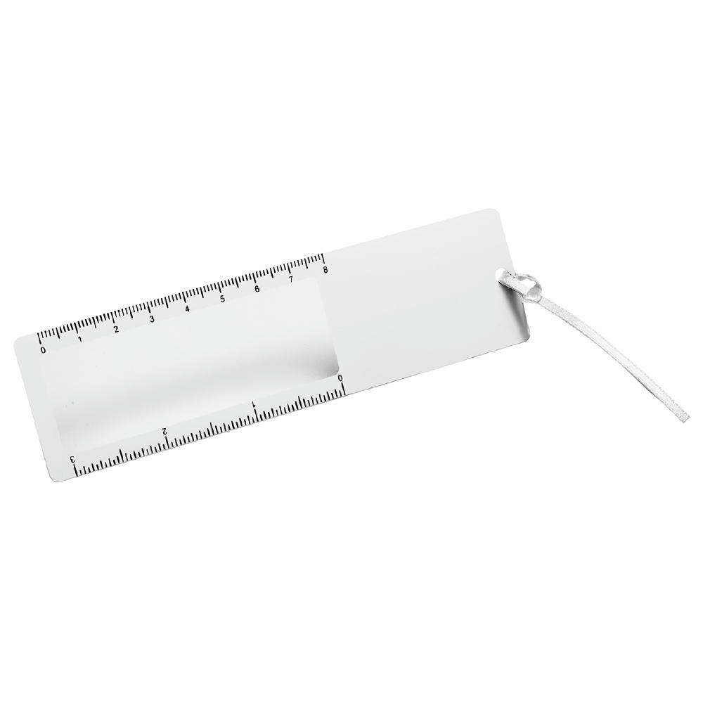 Lesezeichen mit Lupe