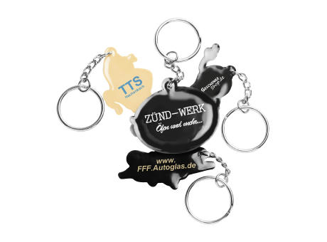 Soft-PVC-Schlüsselanhänger, ø 41-50 mm