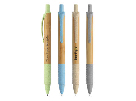Druckkugelschreiber Bambus