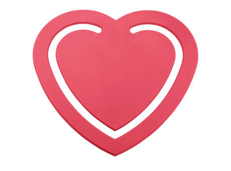 Zettelklammer Recycling "Herz"