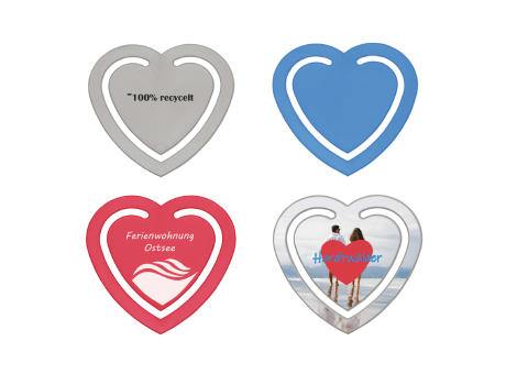Zettelklammer Recycling "Herz"