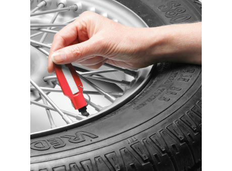 Reifenprofiltiefenmesser mit Ventilkappendreher