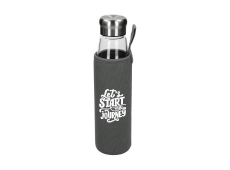 Glasflasche mit Hülle "Life" 0,7 l