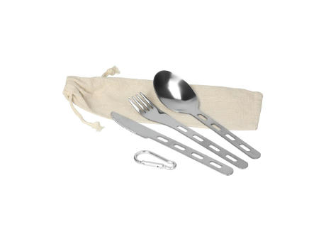 Outdoor-Besteck mit Karabiner "RONA"