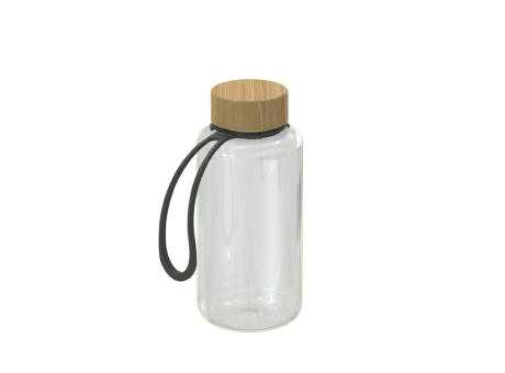 Trinkflasche "Natural" klar-transparent inkl. Strap 0,7 l