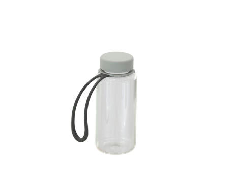 Trinkflasche "Refresh" klar-transparent inkl. Strap 0,4 l