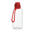 Trinkflasche "School" klar-transparent inkl. Strap 1,0 l