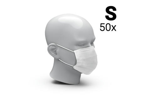 Mund-Nasen-Schutz "3-Ply" 50er Set, Größe S