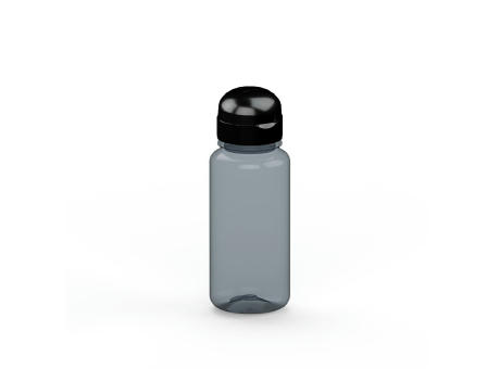 Trinkflasche "Sports" grau-transparent 0,4 l, R-PET