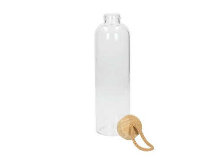 Glasflasche mit Hülle "Bamboo" 1,0 l