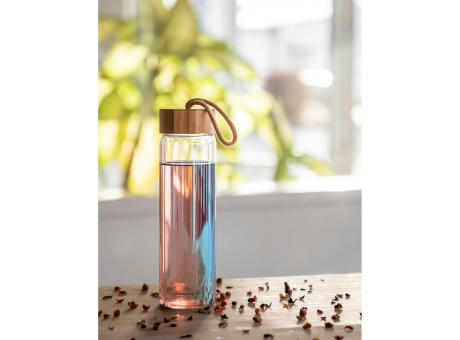 Glasflasche "Bamboo", 0,65 l, colour