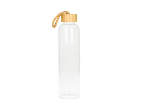 Glasflasche mit Hülle "Bamboo" 0,75 l