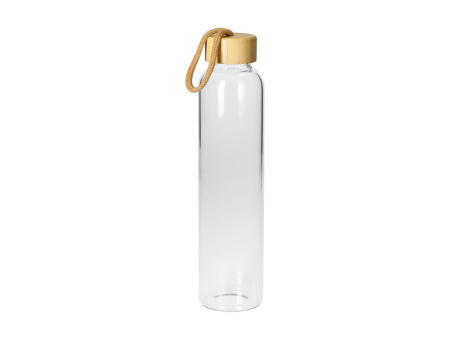 Glasflasche mit Hülle "Bamboo" 0,65 l