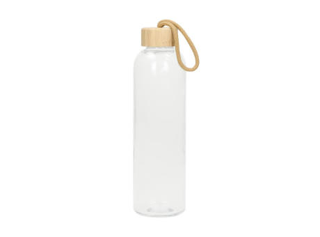 Glasflasche mit Hülle "Natural", 0,7l