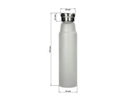 Glasflasche "Life" 700 ml, Frosted