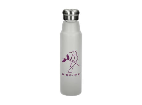 Glasflasche "Life" 700 ml, Frosted