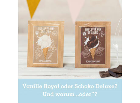 Mailingartikel: Eispulver in der Klappkarte
