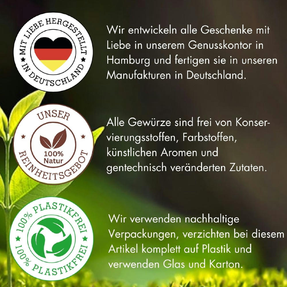 Geschenkkarton mit 4 Weihnachts-Spezialitäten im Glas