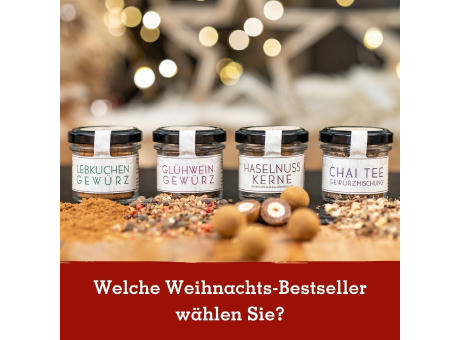  Gourmetkästchen mit 2 Weihnachts-Spezialitäten im Glas