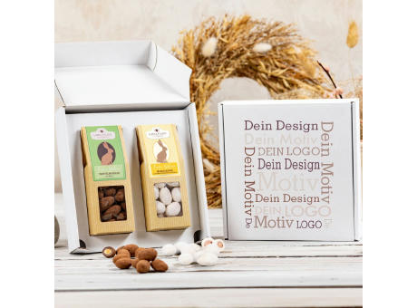 Geschenkkarton mit 2 Premium Snacks - Oster-Edition