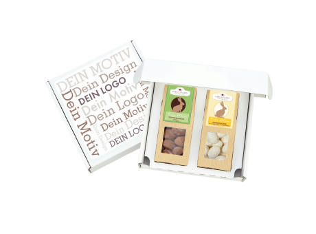 Geschenkkarton mit 2 Premium Snacks - Oster-Edition