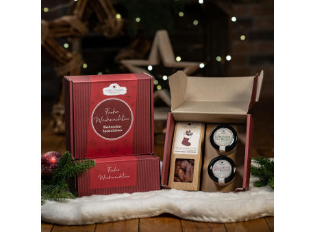 Geschenkkarton mit 2 x Gourmet Gewürzen und 1 x Faltschachtel 